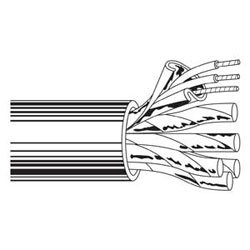 Multi-Conductor - Audio, Control and Instrumentation Cable 25 FS PR 24 AWG PE PVC Chrome