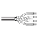 Multi-Conductor - Category 5 Nonbonded-Pair ScTP Cable 4-pair F/UTP CMR Reel Gray, Dec