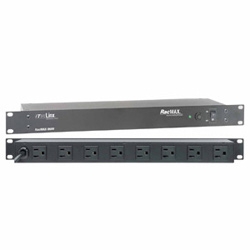 8 outlet AC surge protector, rack mount 1U