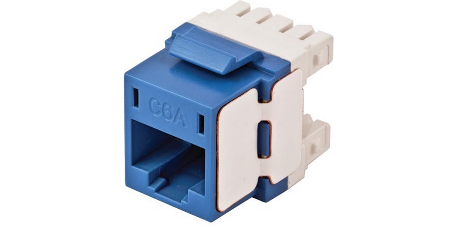 Modular Jack, Cat 6A, 110 IDC, UTP, RJ45 Jack; A/b Universal, 1 Port ...