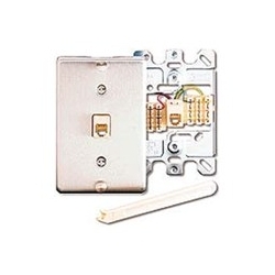 Leviton - C0256-SS - 6P4C TELEPHONE WP STAINLESS STEEL - RS