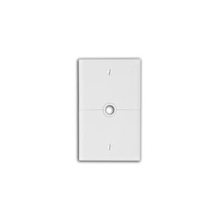 1-Gang .625 Inch Hole Device Telephone/Cable Wallplate, Sectional, Thermoplastic Nylon, Box Mount, Horizontal Split Plate - White