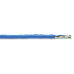 Copper Cable, 4 Pair x 23 AWG, 10GAIN XP + Category 6A, Plenum CMP, Blue Jacket, 0.25" Nominal Diameter, 1000 ft. Reel
