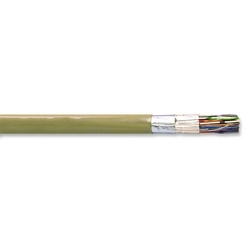 600C Series Central Office Cable, Riser Rated, 100 Ohm Impedance, 16 Pair, 22 AWG, Tinned Copper Conductor, Dual Aluminum Foil Shield, Grey PVC Jacket, 7000 FT. Reel