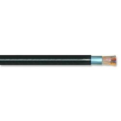 Copper Cable, Canadian ALPETH BKMB, 100 Pair, 22 AWG, Solid Annealed Copper, Electrically Continuous 8 mil Flat Aluminum Shielding Taper With Polylefin Film Fused, Medium Density Polyethylene Black Jacket, 1400 MT Reel