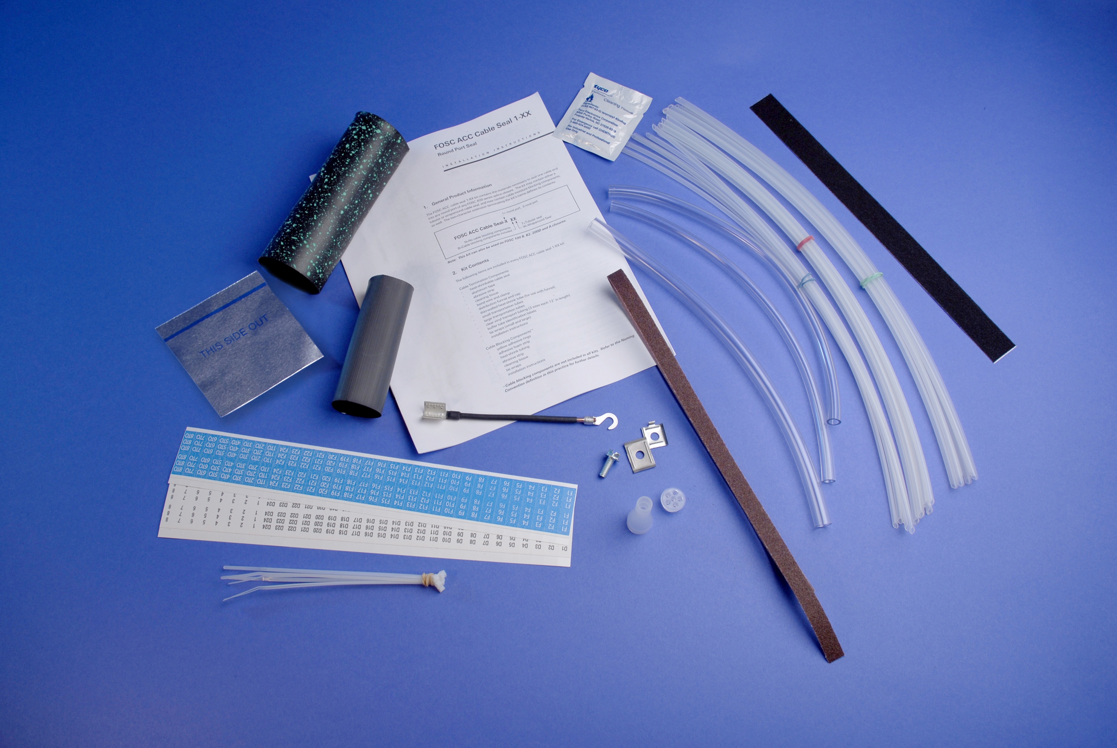 Round Port Cable Seal Kit,For For Use with FOSC-400A, FOSC-400B Fiber ...