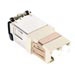 OptiSPEED LC Duplex Low Profile Shuttered Adapter, Beige, Single Pack