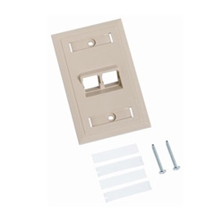 Angled Specialty Faceplate, ivory