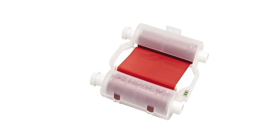 Printer Ribbon; In Cartridge; Resin; 4.33 in. x 200 ft.; Red