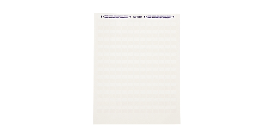 Label, 3.167 in. L x 1 in. W x 0.002 in. THK, Rectangular