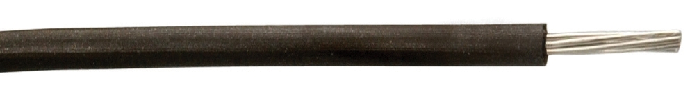 Hook-Up Wire, Black, 600 V, 18 AWG, Stranded, 1, 16 Str