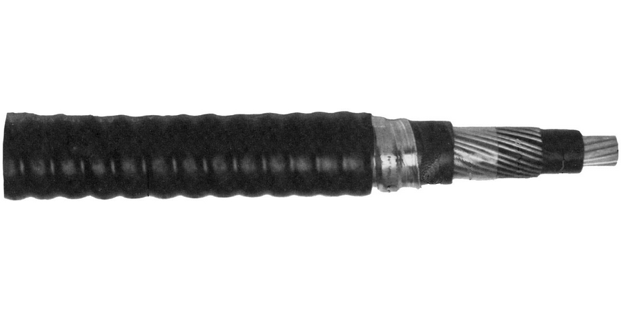 TECK Cable, Aluminum Interlocked Armor, 1.67 in. OD, 30, Bare Copper ...