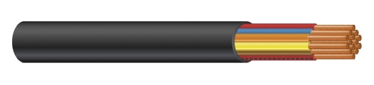 Control Tray Cable, 12, Bare Copper, 10 AWG, Stranded, E2, XLPE ...