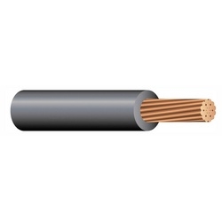 Cable, 2 AWG, 1 Conductor, XHHW-2 stranded bare copper 600V XLP 90C wet/dry color black