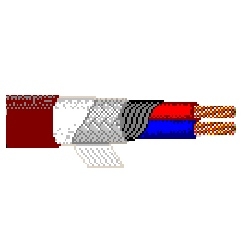 Multi-Conductor - Two-Conductor, Low-Impedance Cables 2 24 AWG EPDM BRD EPDM Brown