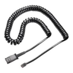 Cable, Coil Cord, QD to Male Modular Plug, Quick Disconnect, M12/M22, Vista (U10)