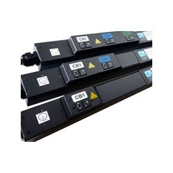Vertical eConnect PDU,Monitored PRO, L21-30 Plug, Three Phase WYE, 208V, 30A, (30) C13 (6) C19 Outlets, 208V, 3 x 2P 20A Hydraulic Magnetic Breakers, No Surge Protection, Graphical Local Display, Ethernet, IP and Serial Monitoring, USB