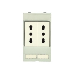 Han Port: Plug socket module double Italy (CEI)