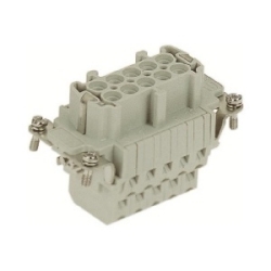 Han E Female Insert: Han ESS 10 Position F Insert Double Cage Cla