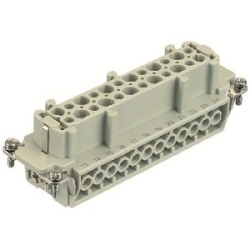 Han E Female Insert: Han 48E insert female screw (25-48)