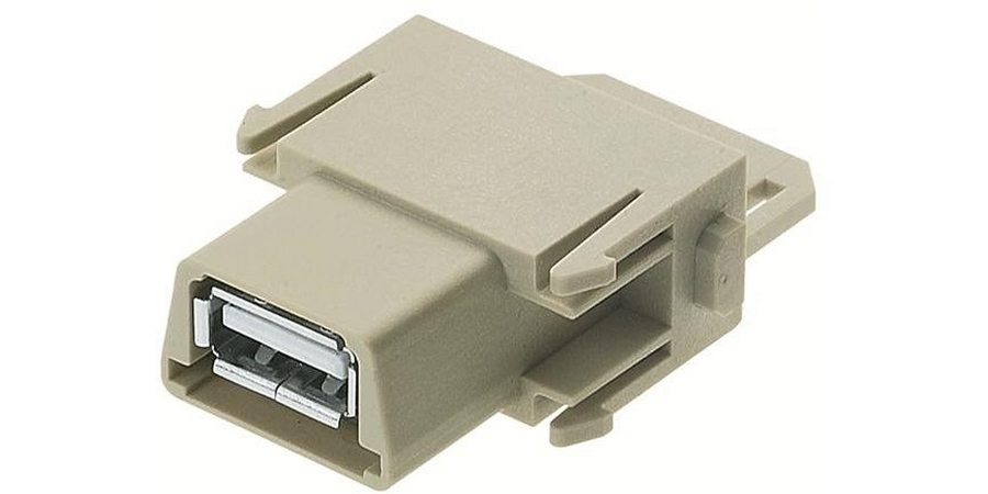 Han-Modular Modules: Han 1 Mod-F USB panel feed through