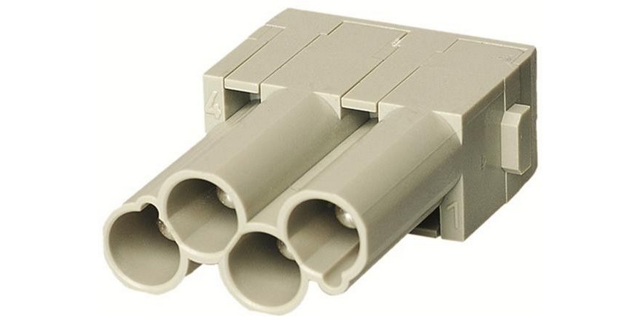 Module, Male, Pebble Gray, Polycarbonate, 830V, 40A, 3 Degree, 4 Contact