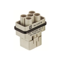 Han Q Male Insert: Han Q 4/2 Male Insert Crimp Term