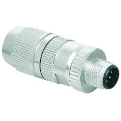 Harax circular connector M12 shielded, D-coded, 4 poles, 22-20 AWG