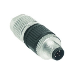 Harax Sensor Male: Circular Connector unshielded w. Harax M12, 5-poles, A-coded
