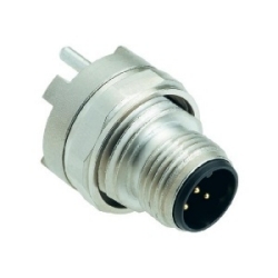 Han M12, male, A-coded, straight receptacle, 5 poles, IP 67