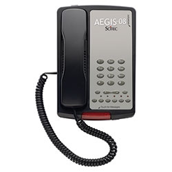 Scitec Aegis-TP-08 Black, Two-Line, Corded, Speakerphone And No Memory Keys