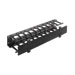 Universal Horizontal Cable Manager-Single Sided; 19.25"W x 1.72"H; Black