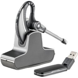 USB Wireless Headset System, Over the Ear, USB Dongle, DECT, Microsoft Lync Certified