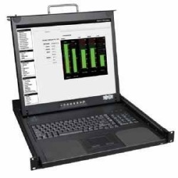 1U Rack-Mount Console with 19-in. LCD, Short-Depth