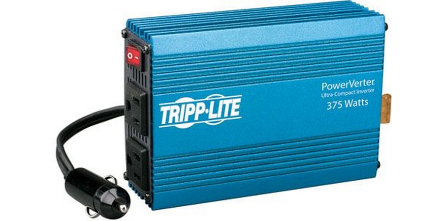 PowerVerter 375W Ultra-Compact Inverter with 2 Outlets, Blue