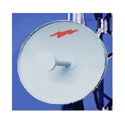 0.6 m | 2 ft Standard Parabolic Unshielded Antenna, single-polarized, unpressurized, 5.725-6.425 GHz, N Female, gray antenna, molded gray radome with flash, standard pack - one-piece reflector