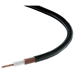 FSJ4-50B, HELIAX Superflexible Foam Premium Coaxial Cable, corrugated copper, 1/2 in, black PE jacket
