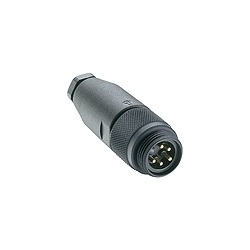 Field attachable connector, mini, 7/8" male connector 4-pole with threaded joint, assembling with screw terminals, PG9 threads