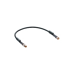 M8 Pico actuator/sensor cordset, double-ended, 3-pole, male straight with threaded joint to female straight connector and black PUR halogen free molded cable.cable length: 2M