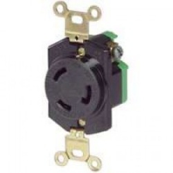 Récipient de qualité commerciale de Hart-Lock, 30 a 125V, NEMA L5-30, 2 pôles, 3 conducteurs de mise à la terre, en Polycarbonate