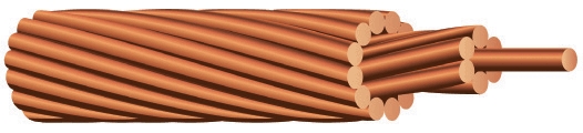 Bare Copper Wire 250 MCM (37-STR) Cut to Order