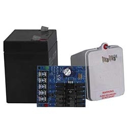 Linear Power Supply Charger, Single Class 2 Output, 6/12/24VDC @ 1.2A, 16 to 24VAC Board, includes BT124 and TP1620