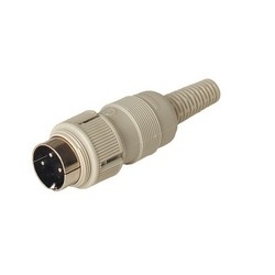 MAS 3100 grey; Plug with locking screw solder joint, 3 contacts, male, DIN 41 524, 4A 34V AC/DC