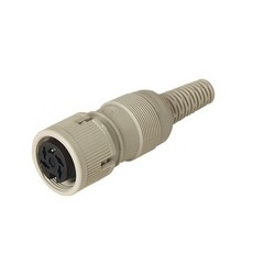 MAK 5100 grey; Socket with locking screw solder joint, 5 contacts, female, 4A 34V AC/DC
