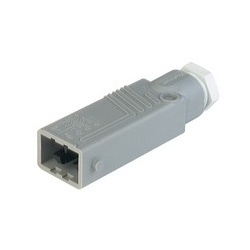 STAS 5 grey; Cable Plug with strain relief, not assembled with additional contacts, 5 contacts + PE, male, PG11