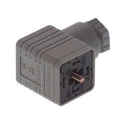GDM 3011 grey; Cable Socket with central screw M 3 x 35, 3 contacts + PE, PG11, Type A, DIN EN 175 301-803-A