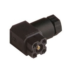 G 4 W 1 F black; Cable Socket with PG 7 Cable gland and solder contacts, 4 contacts, forked spring, DIN VDE 0627 / IEC 61984, 6A, 50V AC/DC