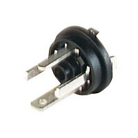 Receptacle,6 A,3+PE-Pin Male Straight, Solder,DiaxL: 14 x 16 mm,IP65 ...
