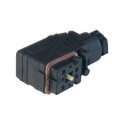 GO 700 WF black; Cable Socket with PG 11 Cable gland with screw contacts, 7 contacts, female, DIN VDE 0627 / IEC 61984, 10A, 250V AC/DC