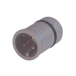 ELST 400 RD/12 093 Sn; Appliance connector for M12 sensors, press-in tube mounting, O-ring, with sealable vent hole, 4 tinned contacts